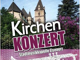 Plakat - Kirchenkonzert der Stadtmusikkapelle Eisenerz