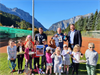Bürgermeister Rauninger besucht die Tennis-Kids